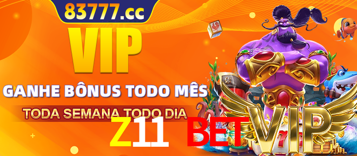 Banner promocional do Z11 BET oferecendo 100% de recompensas adicionais contínuas para quem fizer o login diário (Daily sign-in), com um mascote de coelho.